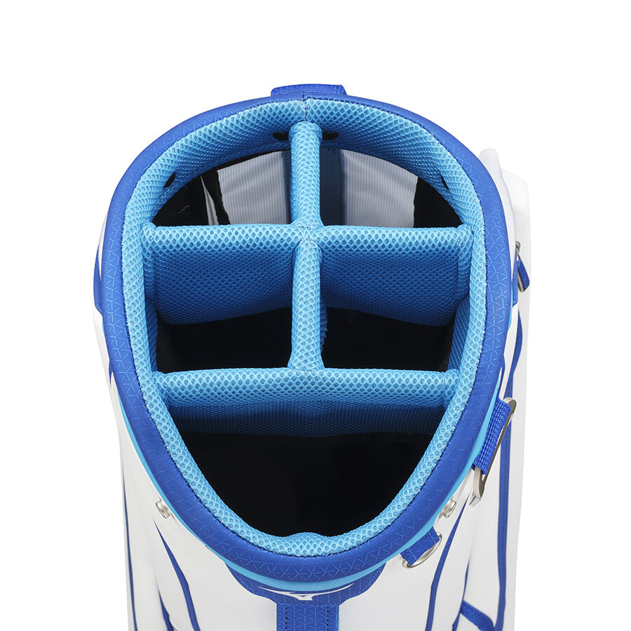 Mizuno Tour Staff Cart Bag FY22 White/Blue